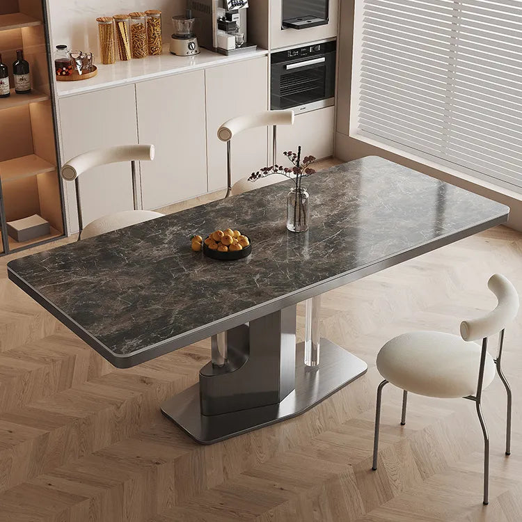 ラグジュアリーなセラミック&ステンレステーブル-モダンデザインの美しさを追求 hfcjp-4012