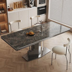 ラグジュアリーなセラミック&ステンレステーブル-モダンデザインの美しさを追求 hfcjp-4012