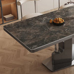 ラグジュアリーなセラミック&ステンレステーブル-モダンデザインの美しさを追求 hfcjp-4012