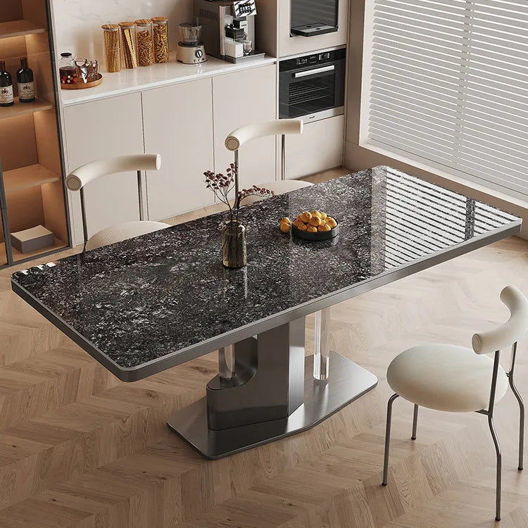 ラグジュアリーなセラミック&ステンレステーブル-モダンデザインの美しさを追求 hfcjp-4012