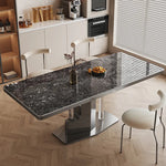 ラグジュアリーなセラミック&ステンレステーブル-モダンデザインの美しさを追求 hfcjp-4012