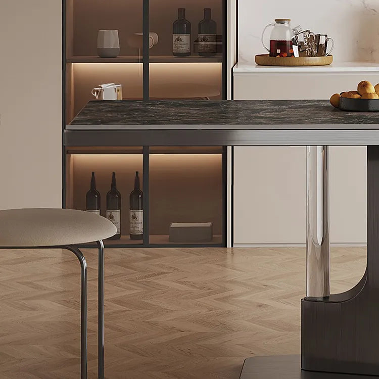 ラグジュアリーなセラミック&ステンレステーブル-モダンデザインの美しさを追求 hfcjp-4012