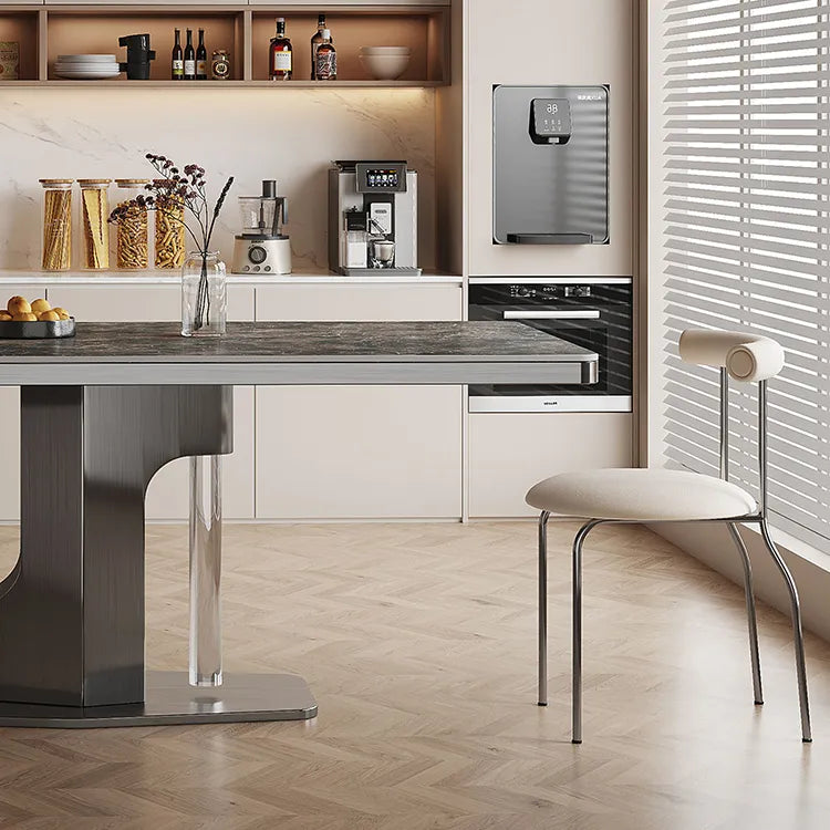 ラグジュアリーなセラミック&ステンレステーブル-モダンデザインの美しさを追求 hfcjp-4012