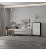 スタイリッシュな無垢材パイン製キャビネット - モダンデザインの5段収納家具 hfgxc-4859