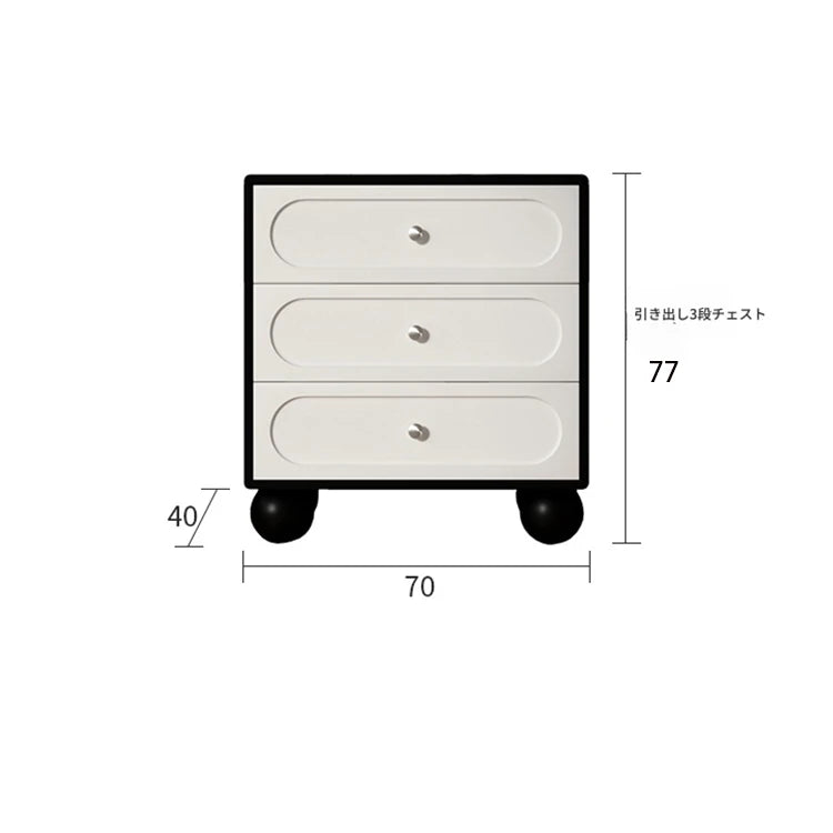 スタイリッシュな無垢材パイン製キャビネット - モダンデザインの5段収納家具 hfgxc-4859