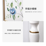 パイン材使用!エレガントな花柄キャビネット - おしゃれな収納家具で空間を彩る hfgxc-4863