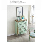 パイン材の美しい花鳥デザインキャビネット - エレガントな収納家具でお部屋を彩る hfgxc-4866