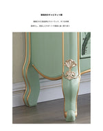 パイン材の美しい花鳥デザインキャビネット - エレガントな収納家具でお部屋を彩る hfgxc-4866