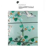 美しいパイン製キャビネット - エレガントなデザインと手描きのモチーフ付き収納家具 hfgxc-4868