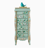 エレガントなデザインの花鳥模様 キャビネット - 収納力抜群でインテリアにも最適! hfgxc-4869