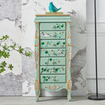 エレガントなデザインの花鳥模様 キャビネット - 収納力抜群でインテリアにも最適! hfgxc-4869