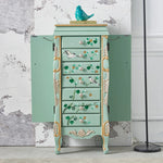 エレガントなデザインの花鳥模様 キャビネット - 収納力抜群でインテリアにも最適! hfgxc-4869