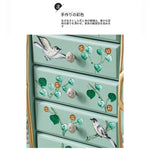 エレガントなデザインの花鳥模様 キャビネット - 収納力抜群でインテリアにも最適! hfgxc-4869