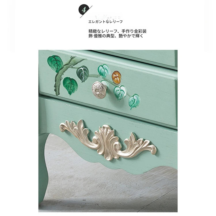 エレガントなデザインの花鳥模様 キャビネット - 収納力抜群でインテリアにも最適! hfgxc-4869