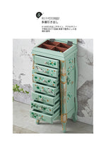 エレガントなデザインの花鳥模様 キャビネット - 収納力抜群でインテリアにも最適! hfgxc-4869