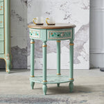 センターテーブル パイン材使用 美しい装飾付き 北欧スタイル おしゃれなサイドテーブル hfgxc-4870