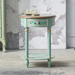 センターテーブル パイン材使用 美しい装飾付き 北欧スタイル おしゃれなサイドテーブル hfgxc-4870