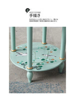 センターテーブル パイン材使用 美しい装飾付き 北欧スタイル おしゃれなサイドテーブル hfgxc-4870