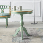 エレガントなデザインのセンターテーブル - 軽やかなグリーンの装飾付き、リビングルームに最適なインテリアアクセント hfgxc-4871