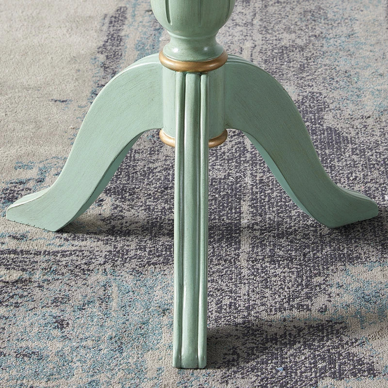 エレガントなデザインのセンターテーブル - 軽やかなグリーンの装飾付き、リビングルームに最適なインテリアアクセント hfgxc-4871