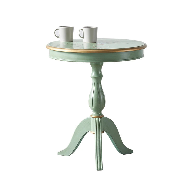 エレガントなデザインのセンターテーブル - 軽やかなグリーンの装飾付き、リビングルームに最適なインテリアアクセント hfgxc-4871