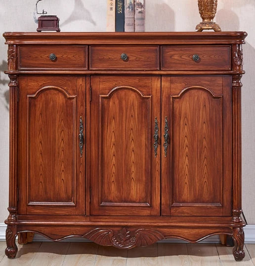 アンティーク風 キャビネット 鳥モチーフの美しいデザイン 足元スリム 収納巧妙 生活空間を彩るおしゃれ家具 hfgxc-4873