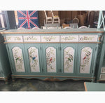 アンティーク風 キャビネット 鳥モチーフの美しいデザイン 足元スリム 収納巧妙 生活空間を彩るおしゃれ家具 hfgxc-4873