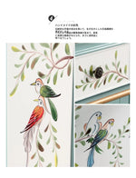 アンティーク風 キャビネット 鳥モチーフの美しいデザイン 足元スリム 収納巧妙 生活空間を彩るおしゃれ家具 hfgxc-4873