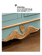 アンティーク風 キャビネット 鳥モチーフの美しいデザイン 足元スリム 収納巧妙 生活空間を彩るおしゃれ家具 hfgxc-4873