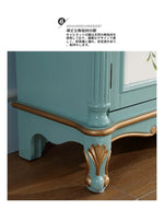 アンティーク風 キャビネット 鳥モチーフの美しいデザイン 足元スリム 収納巧妙 生活空間を彩るおしゃれ家具 hfgxc-4873