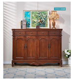 アンティーク風 キャビネット 鳥モチーフの美しいデザイン 足元スリム 収納巧妙 生活空間を彩るおしゃれ家具 hfgxc-4873