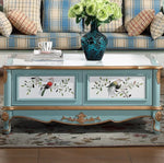 カバノキ製おしゃれなセンターテーブル|ビンテージ調の美しいデザインと収納付き hfgxc-4875