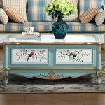 カバノキ製おしゃれなセンターテーブル|ビンテージ調の美しいデザインと収納付き hfgxc-4875