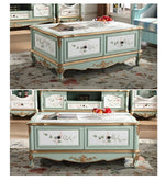 カバノキ製おしゃれなセンターテーブル|ビンテージ調の美しいデザインと収納付き hfgxc-4875