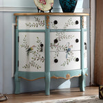 エレガントな花鳥デザインのキャビネット - 収納力抜群でインテリアにぴったり! hfgxc-4877