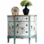 エレガントな花鳥デザインのキャビネット - 収納力抜群でインテリアにぴったり! hfgxc-4877