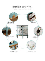 エレガントな花鳥デザインのキャビネット - 収納力抜群でインテリアにぴったり! hfgxc-4877