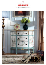 エレガントな花鳥デザインのキャビネット - 収納力抜群でインテリアにぴったり! hfgxc-4877