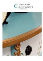 エレガントな花鳥デザインのキャビネット - 収納力抜群でインテリアにぴったり! hfgxc-4877