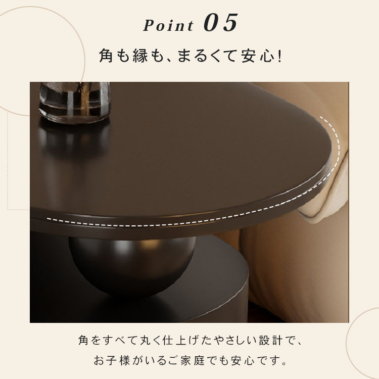 クリーム風可動式センターテーブル リビング用岩板デザイン 軽ラグジュアリー高級感 hgf-5378