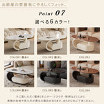 クリーム風可動式センターテーブル リビング用岩板デザイン 軽ラグジュアリー高級感 hgf-5378