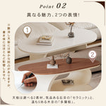 軽ラグジュアリー岩板センターテーブル 現代リビング向け イタリアン北欧風収納付き鉄製サイドテーブル hgf-5379