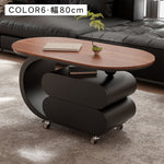 移動式リビングテーブル 家庭用 フレンチ風 ラグジュアリー感 ミニマルデザイン 楕円形 シンプル ワゴン型サイドテーブル hgf-5380