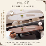 移動式リビングテーブル 家庭用 フレンチ風 ラグジュアリー感 ミニマルデザイン 楕円形 シンプル ワゴン型サイドテーブル hgf-5380