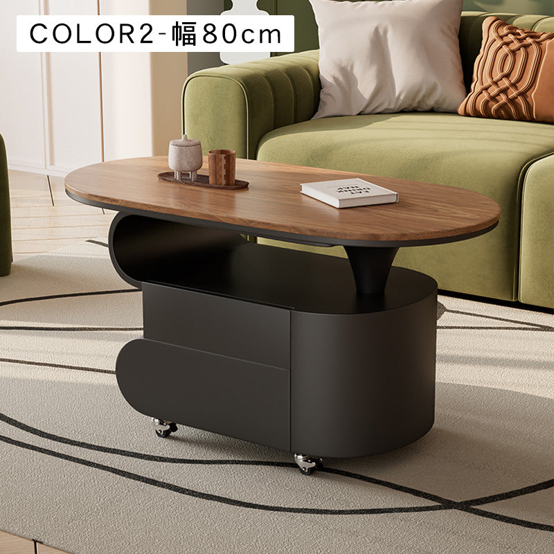 現代シンプル軽ラグジュアリー岩板テーブル 可動式で高級感あるリビングサイドキャビネット hgf-5381