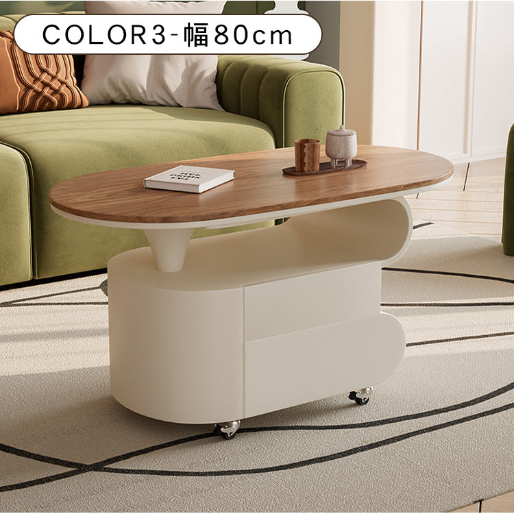 現代シンプル軽ラグジュアリー岩板テーブル 可動式で高級感あるリビングサイドキャビネット hgf-5381