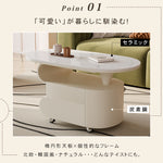 現代シンプル軽ラグジュアリー岩板テーブル 可動式で高級感あるリビングサイドキャビネット hgf-5381