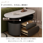 現代シンプル軽ラグジュアリー岩板テーブル 可動式で高級感あるリビングサイドキャビネット hgf-5381