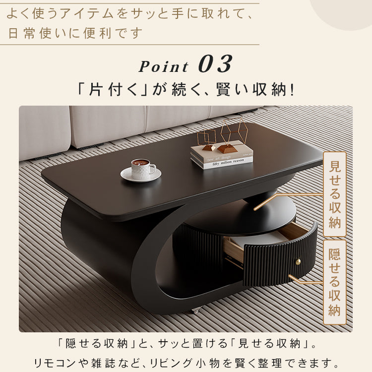 移動式リビングテーブル 家庭用 フレンチ風 ラグジュアリー感 ミニマルデザイン 楕円形 シンプル ワゴン型サイドテーブル hgf-5384