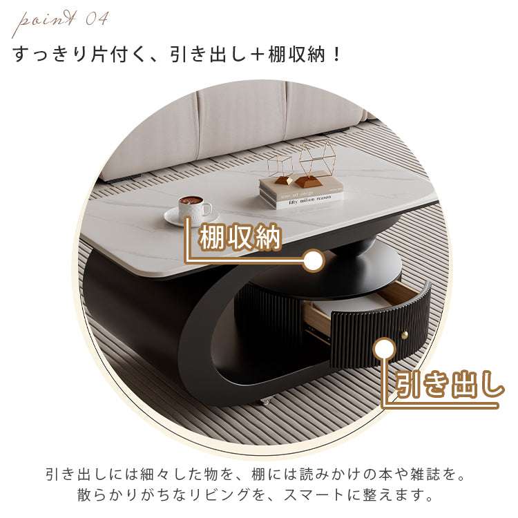 移動式リビングテーブル 家庭用 フレンチ風 ラグジュアリー感 ミニマルデザイン 楕円形 シンプル ワゴン型サイドテーブル hgf-5384